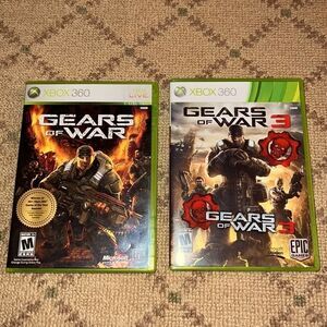 EA sports XBOX 360 Gears of War / Gears of War 3 in cases/manuals
